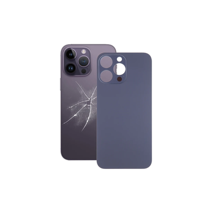 For iPhone 14 Pro Max Replacement Back Glass (Deep Purple) E-Tech61