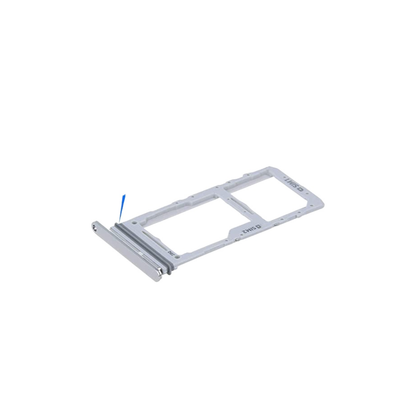 For Samsung Galaxy S20 Plus G985F Replacement Dual Sim Card Tray (Silver) E-Tech61