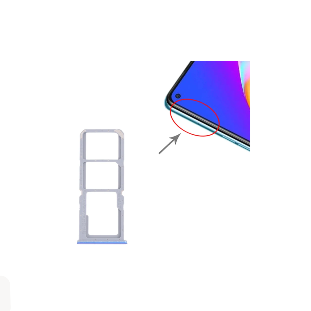 For Oppo A54 5G Replacement Sim Card Tray (Silver) E-Tech61