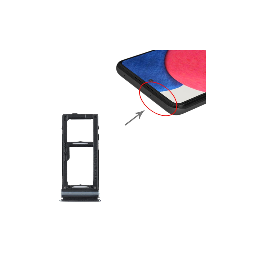 Samsung Galaxy A52s 5G SM-A528 SIM & Micro SD Card Tray Replacement – Black | E-Tech61