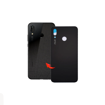For Huawei P20 Lite Replacement Rear Battery Cover Inc Lens with Adhesive (Midnight Black) E-Tech61