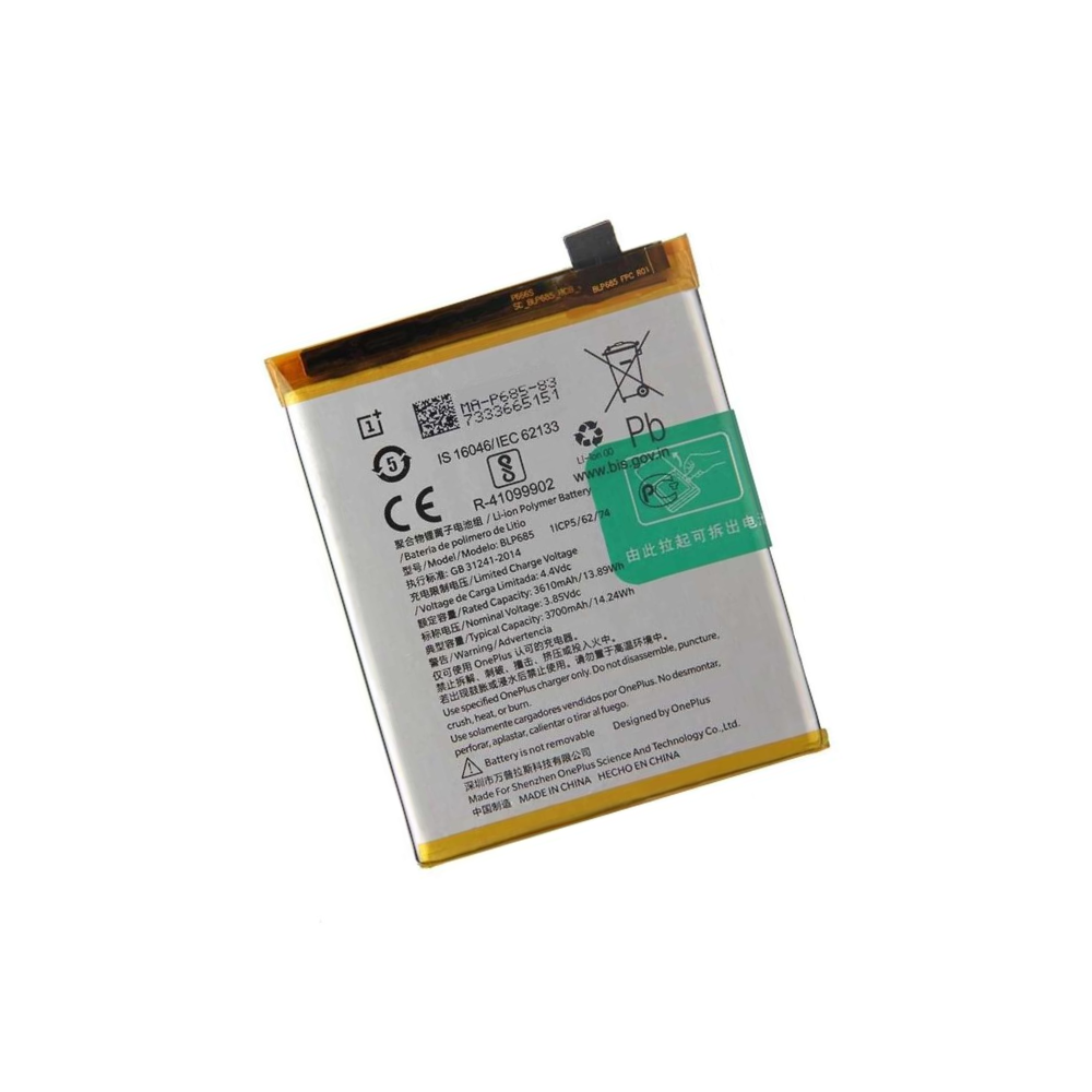 For OnePlus 6T/ 7 Replacement Battery 3700mAh - BLP685 E-Tech61