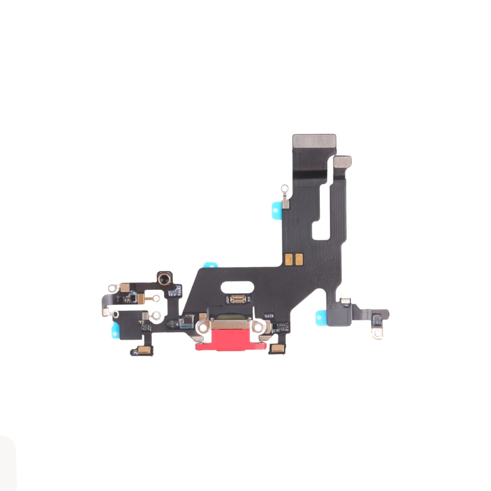 For Apple iPhone 11 Replacement Charging Port Flex With Main Microphone (Red) E-Tech61