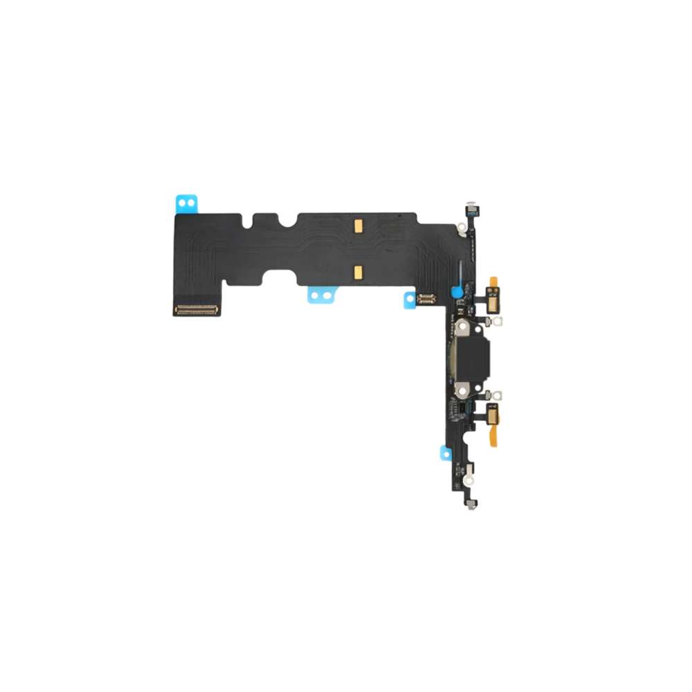 For Apple iPhone 8 Plus Replacement Charging Port, Antenna & Microphone Flex - Black (AM) E-Tech61