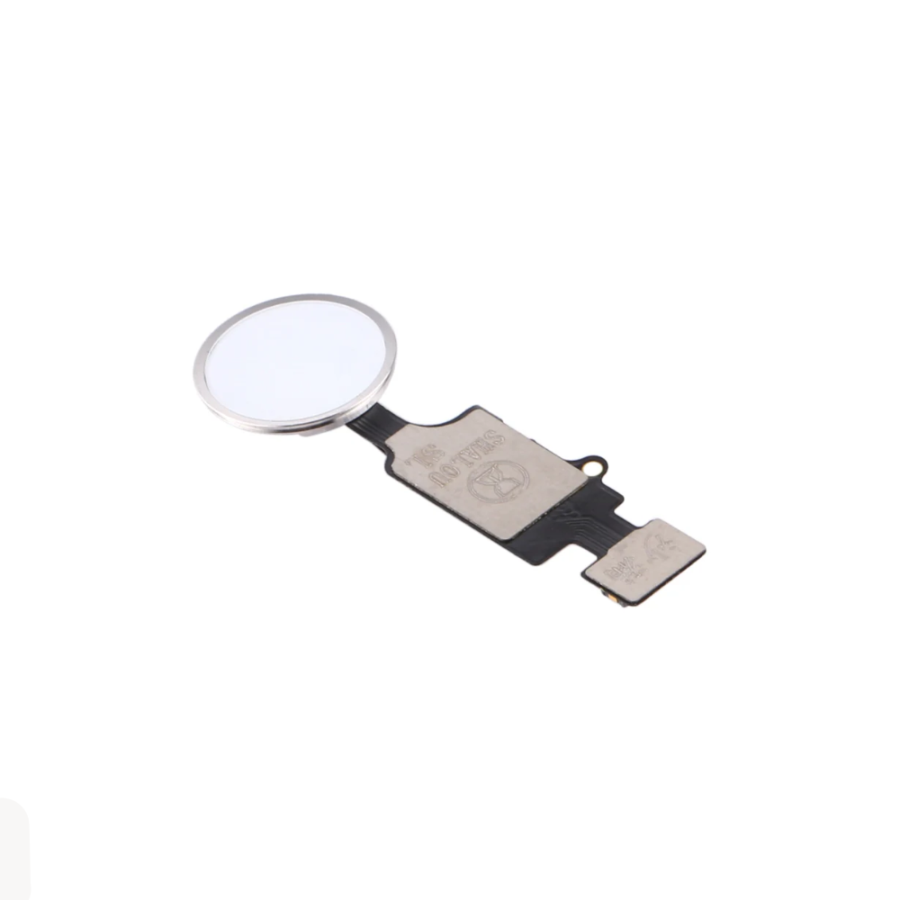 For Apple iPhone 7 / 7 Plus / 8 / 8 Plus / SE2 Home Button - White / Silver (Cosmetic Use) E-Tech61