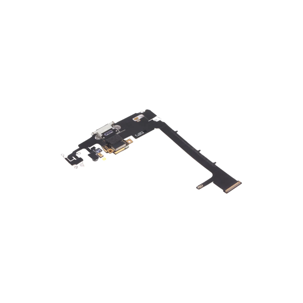 For Apple iPhone 11 Pro Replacement Charging Port Flex With Main Microphone (White) E-Tech61