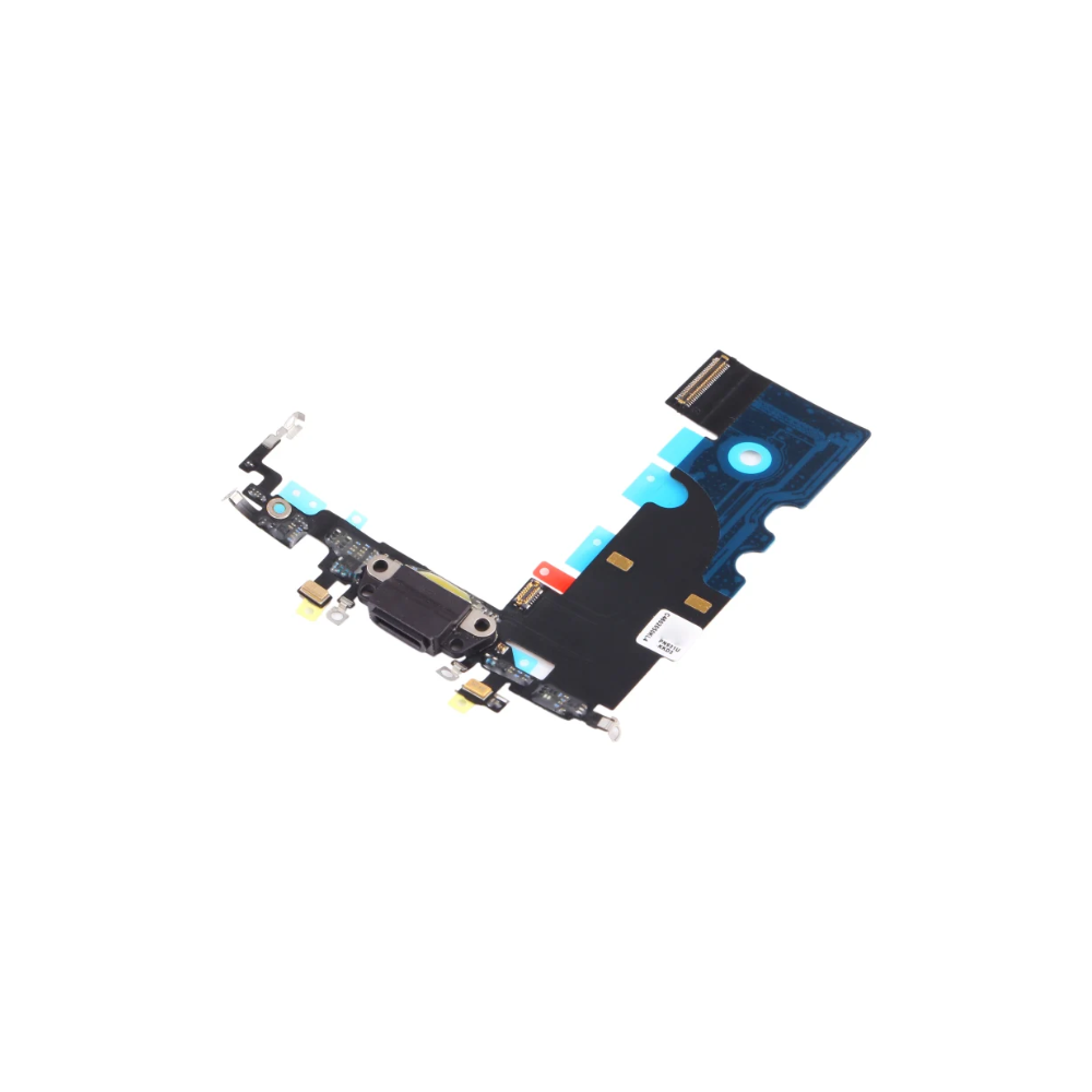 For iPhone 8 /SE2 Black Charging Port Connector With Microphone Flex