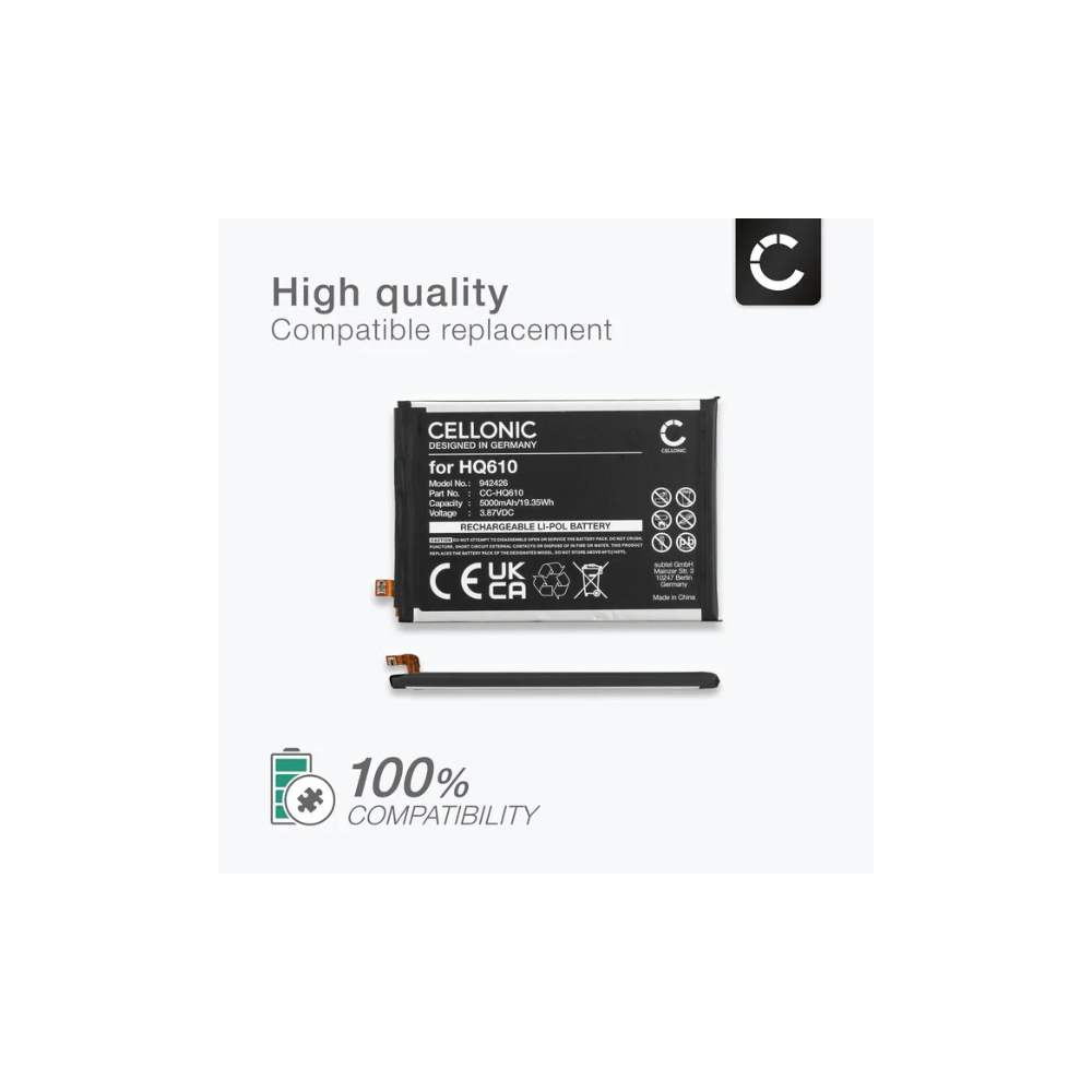 Nokia HQ610 5000mAh Battery Replacement Li-ion | E-Tech61