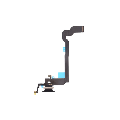 For Apple iPhone X Replacement Charging Port & Microphone Flex - Black (AM) E-Tech61