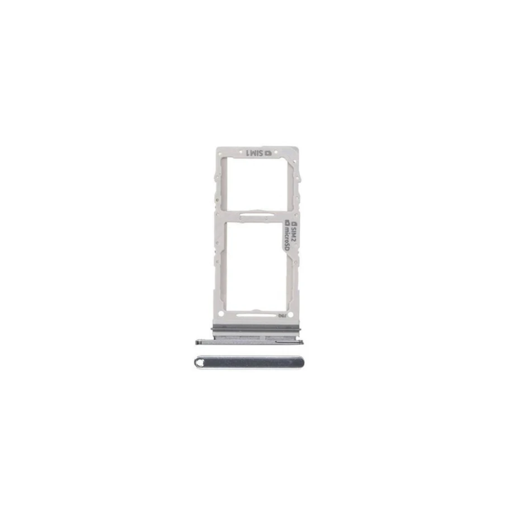 For Samsung Galaxy S20 Plus G985F Replacement Dual Sim Card Tray (Silver) E-Tech61