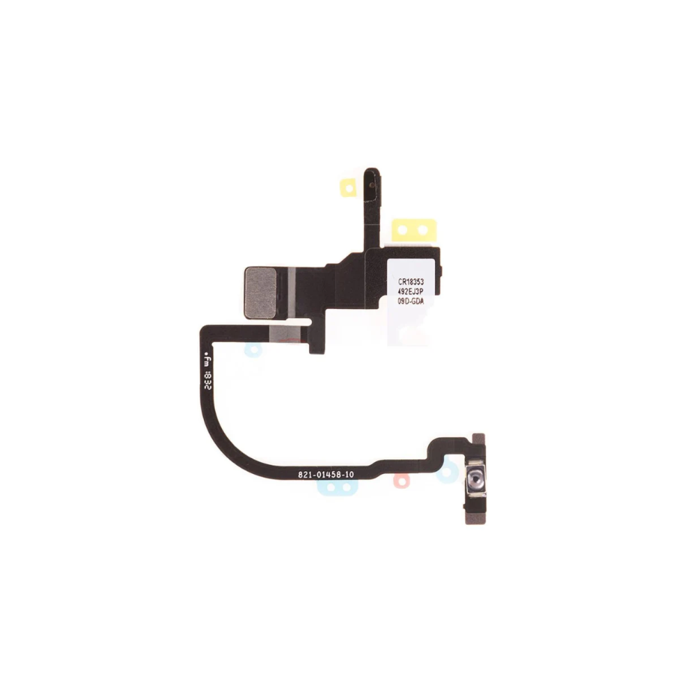 For Apple iPhone XS Max Replacement Power and Top Microphone Flex with Flash E-Tech61