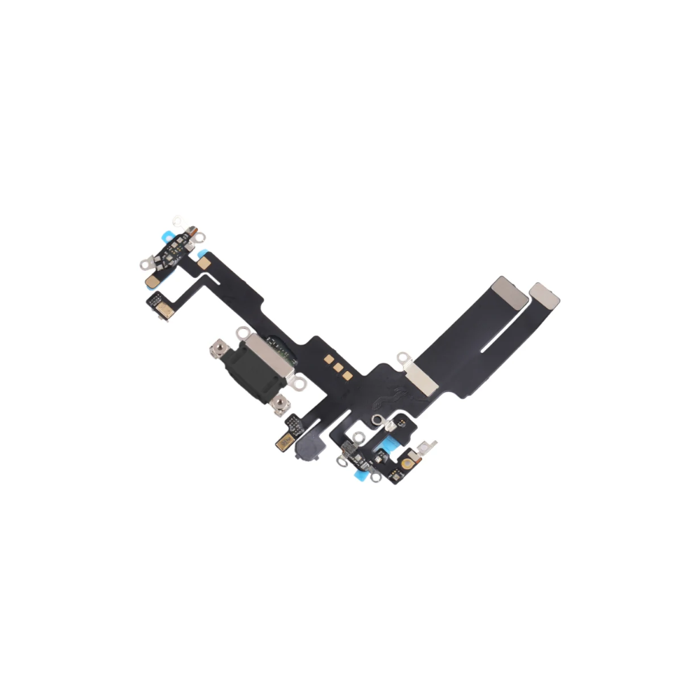iPhone 14 Original Charging Port Flex Microphone Black / Midnight