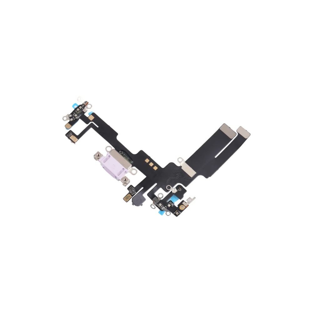For iPhone 14 Purple Charging Port Flex Microphone Original With IC