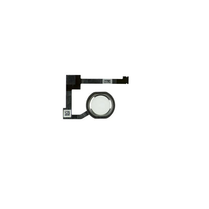 For Apple iPad Air 2 / Mini 4 & 5 / Pro 12.9 Replacement Home Button Flex (White/Silver) E-Tech61