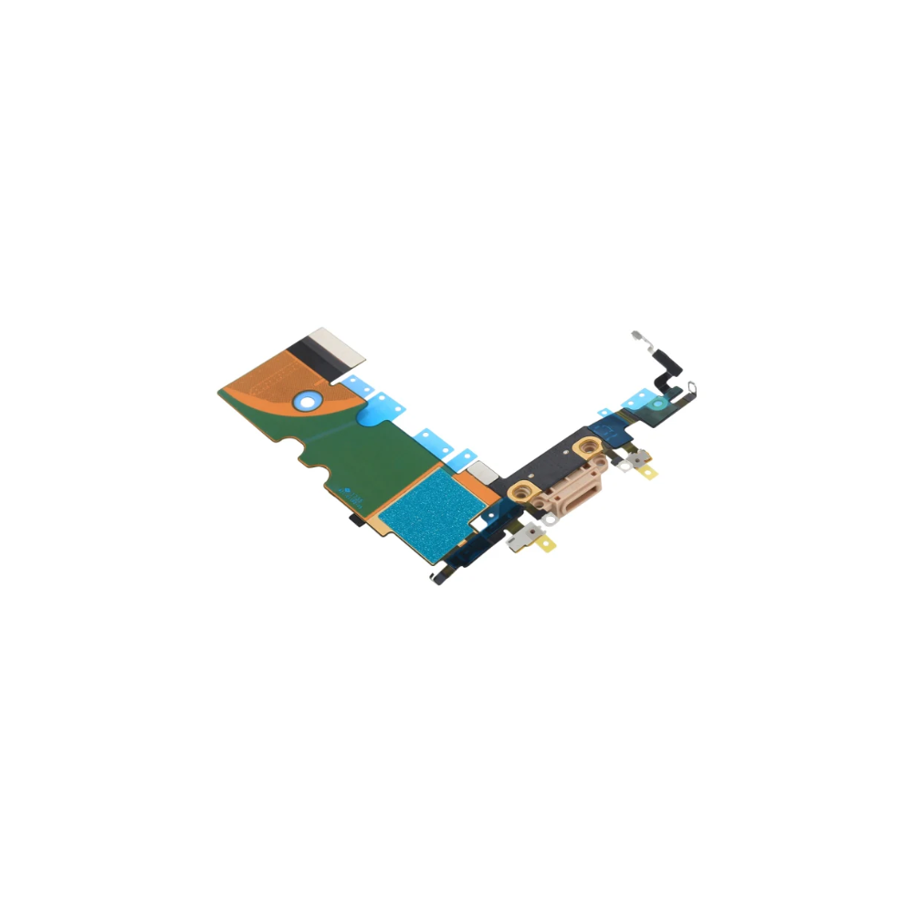 For Apple iPhone 8 Replacement Charging Port, Antenna & Microphone Flex - Gold (AM) E-Tech61