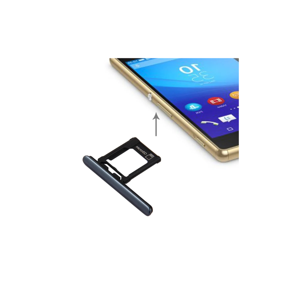 For Sony Xperia XZ Premium Replacement Memory Card Holder (Black) E-Tech61