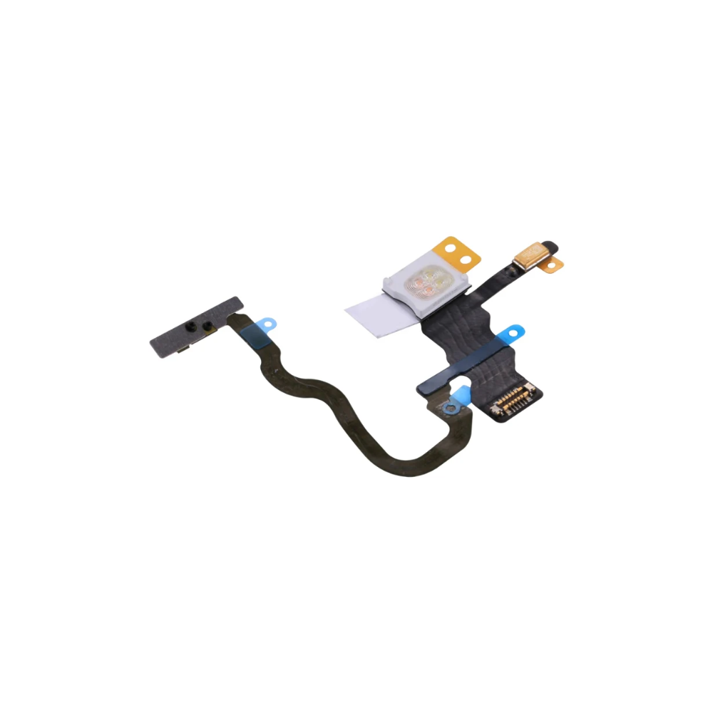 For Apple iPhone X Replacement Power and Top Microphone Flex with Flash E-Tech61