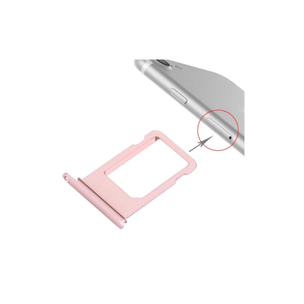 For Apple iPhone 7 Replacement Sim Card Tray - Rose Gold E-Tech61