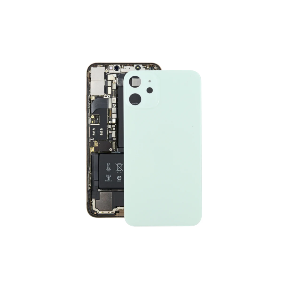 For Apple iPhone 12 Replacement Back Glass (Green) E-Tech61