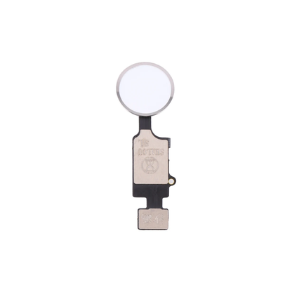 For Apple iPhone 7 / 7 Plus / 8 / 8 Plus / SE2 Home Button - White / Silver (Cosmetic Use) E-Tech61