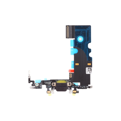 For iPhone 8 /SE2 Black Charging Port Connector With Microphone Flex