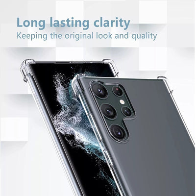 For Samsung Galaxy S25 S24 S23 S22 S21 S20 S9 S8 Clear Shockproof Bumper Case