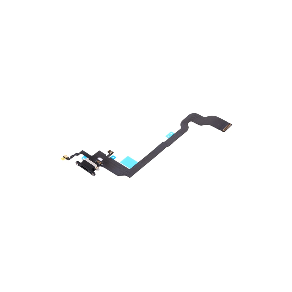 For Apple iPhone X Replacement Charging Port & Microphone Flex - Black (AM) E-Tech61