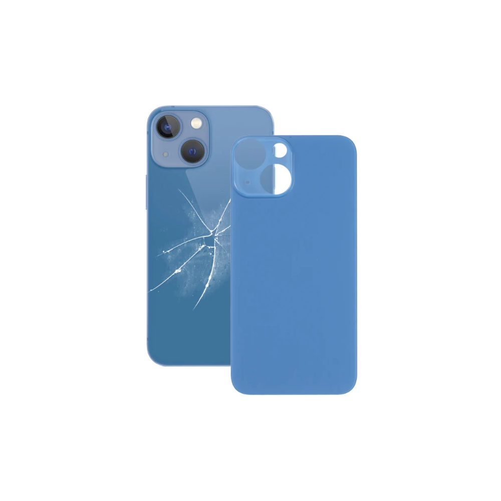 For Apple iPhone 13 Mini Replacement Back Glass (Blue) E-Tech61