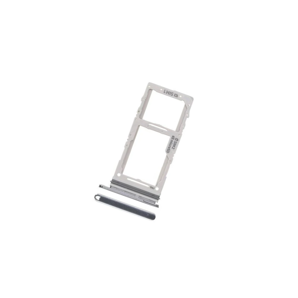 For Samsung Galaxy S20 Plus G985F Replacement Dual Sim Card Tray (Silver) E-Tech61