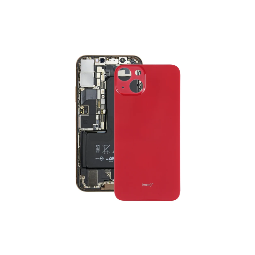 For Apple iPhone 13 Mini Replacement Back Glass (Red) E-Tech61