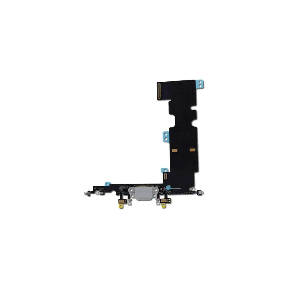 For Apple iPhone 8 Plus Replacement Charging Port, Antenna & Microphone Flex - White (AM) E-Tech61