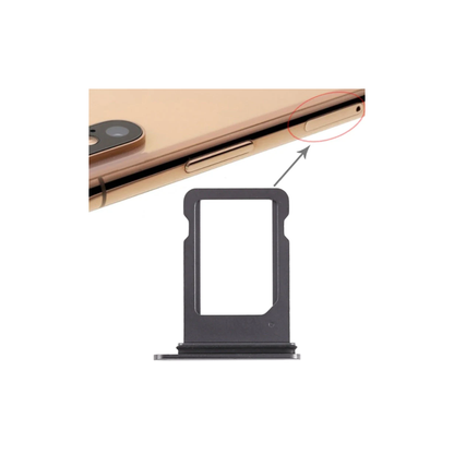Apple iPhone XS SIM Card Tray Replacement (Black) | E-Tech61