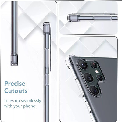 For Samsung Galaxy S25 S24 S23 S22 S21 S20 S9 S8 Clear Shockproof Bumper Case