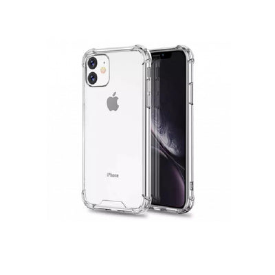 For iPhone 14 13 12 11 XR X XS 8 7 Clear Shockproof Case with Bumper