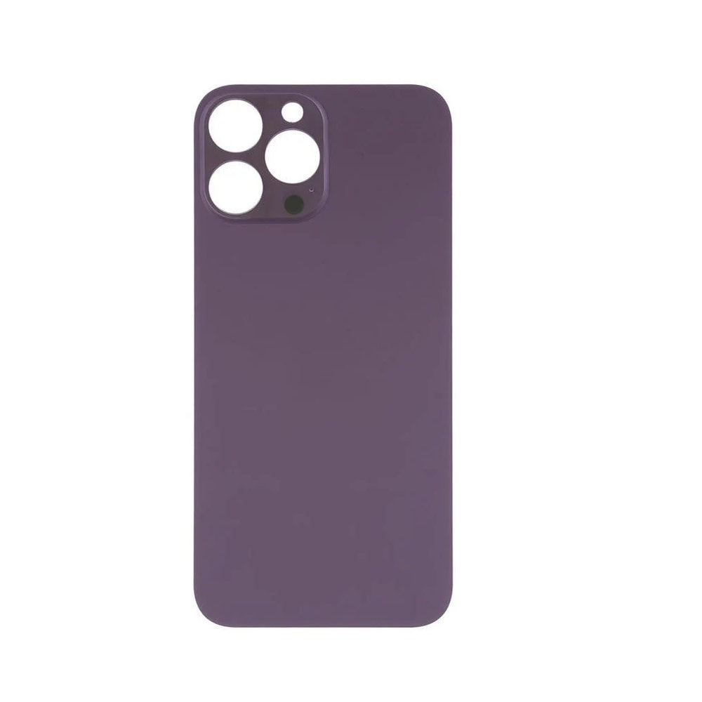 For iPhone 14 Pro Replacement Back Glass (Deep Purple) E-Tech61