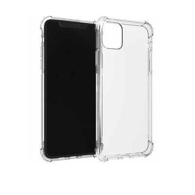 For iPhone 14 13 12 11 XR X XS 8 7 Clear Shockproof Case with Bumper