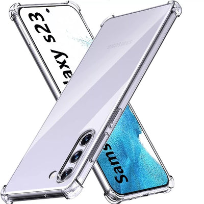 For Samsung Galaxy S25 S24 S23 S22 S21 S20 S9 S8 Clear Shockproof Bumper Case