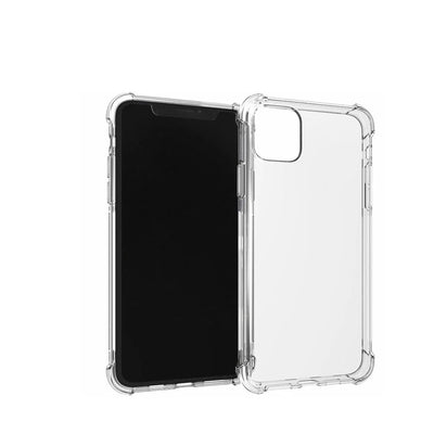 For iPhone 13, 12, 11, XR, X, 7, 8 (incl. Pro Max) Clear Shockproof Silicone Case