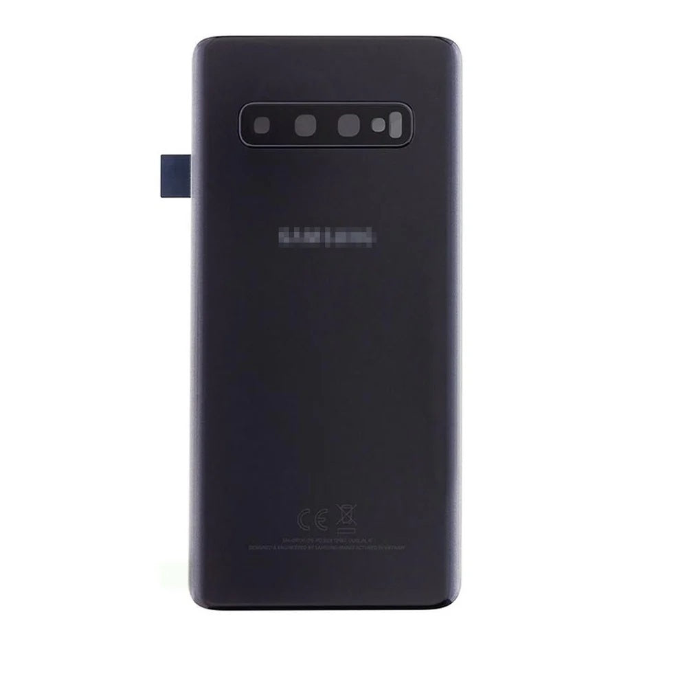 For Samsung Galaxy S10 Replacement Rear Battery Cover with Adhesive (Prism Black) E-Tech61