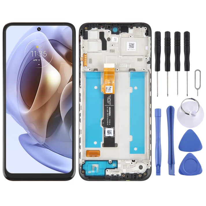 Motorola Moto G31 LCD Screen & Digitizer Full Assembly with Frame