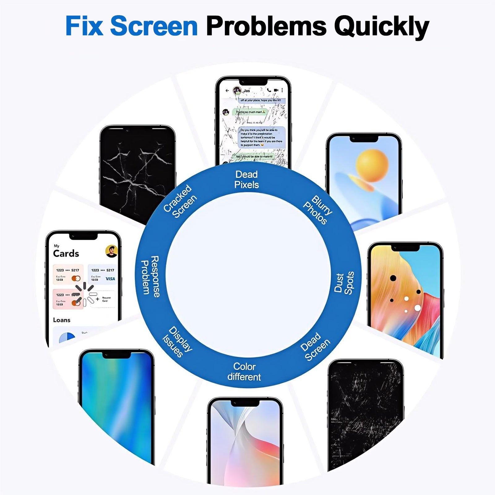 For iPhone 11 LCD Screen Replacement 3D Touch Digitizer Display Premium Quality
