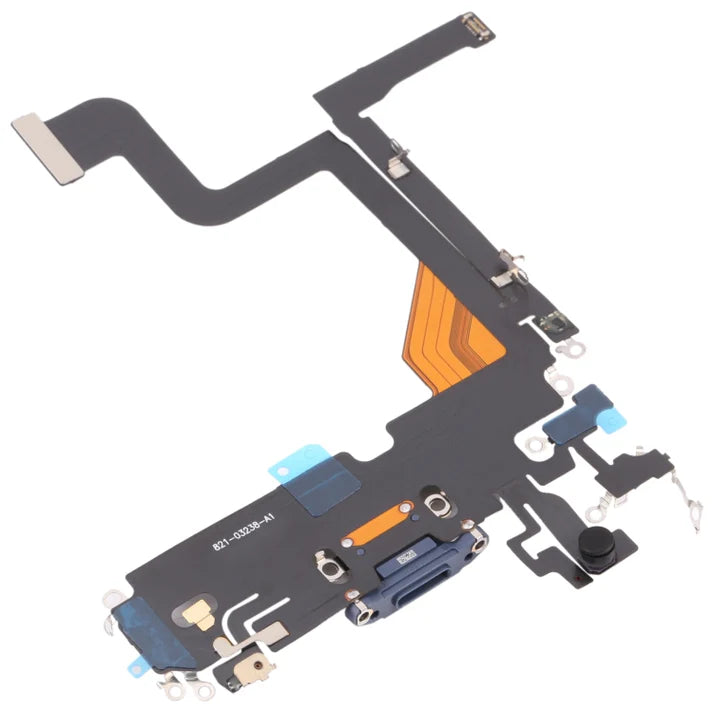 IPHONE 13 PRO BLUE POWER CHARGING PORT FLEX CABLE CONNECTOR ORIGINAL WITH IC