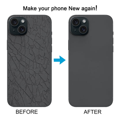 For iPhone 15 Glass Battery Back Cover with Flash Bracket + Wireless Charging Module(Blue)