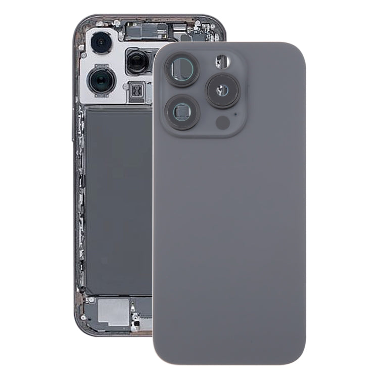 For iPhone 16 Pro Max Original Glass Battery Back Cover with Camera Lens Cover + MagSafe Magnet(Black)