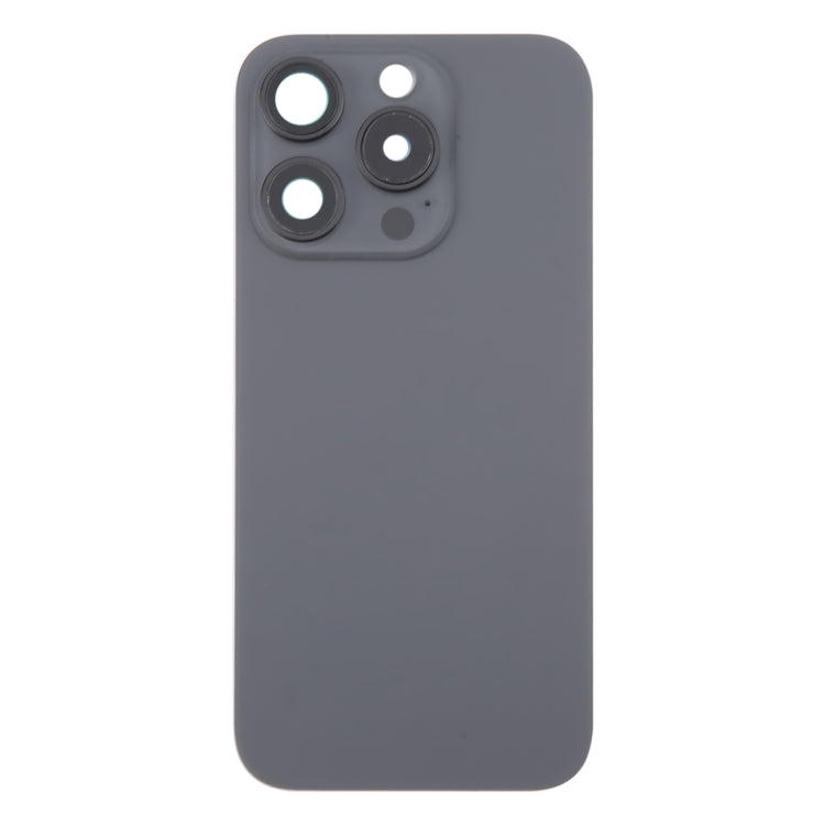 For iPhone 16 Pro Max Original Glass Battery Back Cover with Camera Lens Cover + MagSafe Magnet(Black)