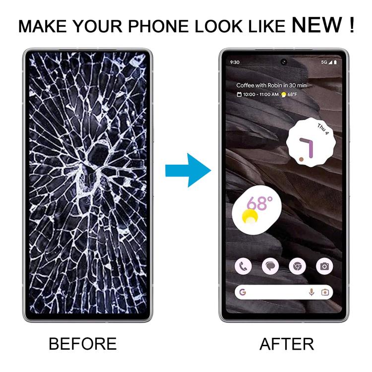 For Google Pixel 7a GWKK3 GHL1X G0DZQ G82U8 Original LCD Screen with Digitizer Full Assembly, Including Fingerprint Flex Cable