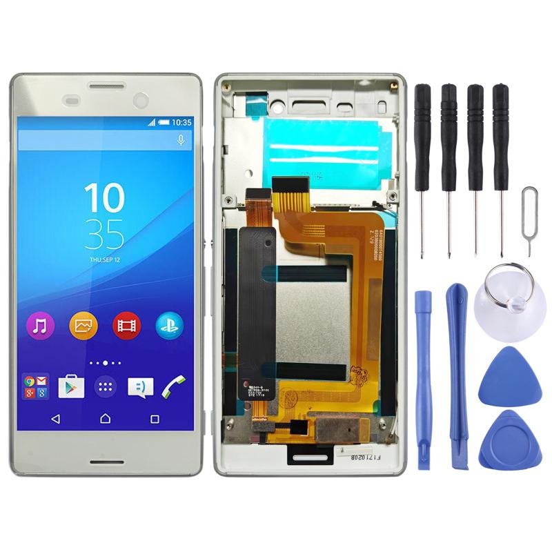 Sony Xperia M4 Aqua Screen Replacement – With Frame (White)