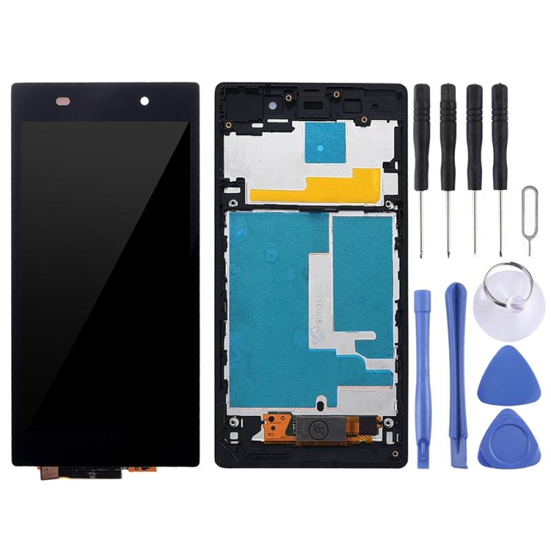 Sony Xperia Z1 (C6902 / C6903 / C6906 / C6943 / L39h) Screen Replacement – With Frame (Black)