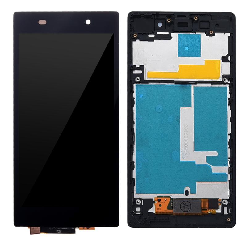 Sony Xperia Z1 (C6902 / C6903 / C6906 / C6943 / L39h) Screen Replacement – With Frame (Black)