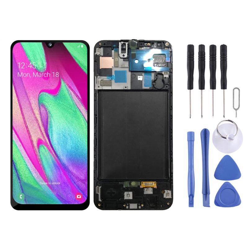 Samsung Galaxy A50 (SM-A505F) Screen Replacement – With Frame (Black)